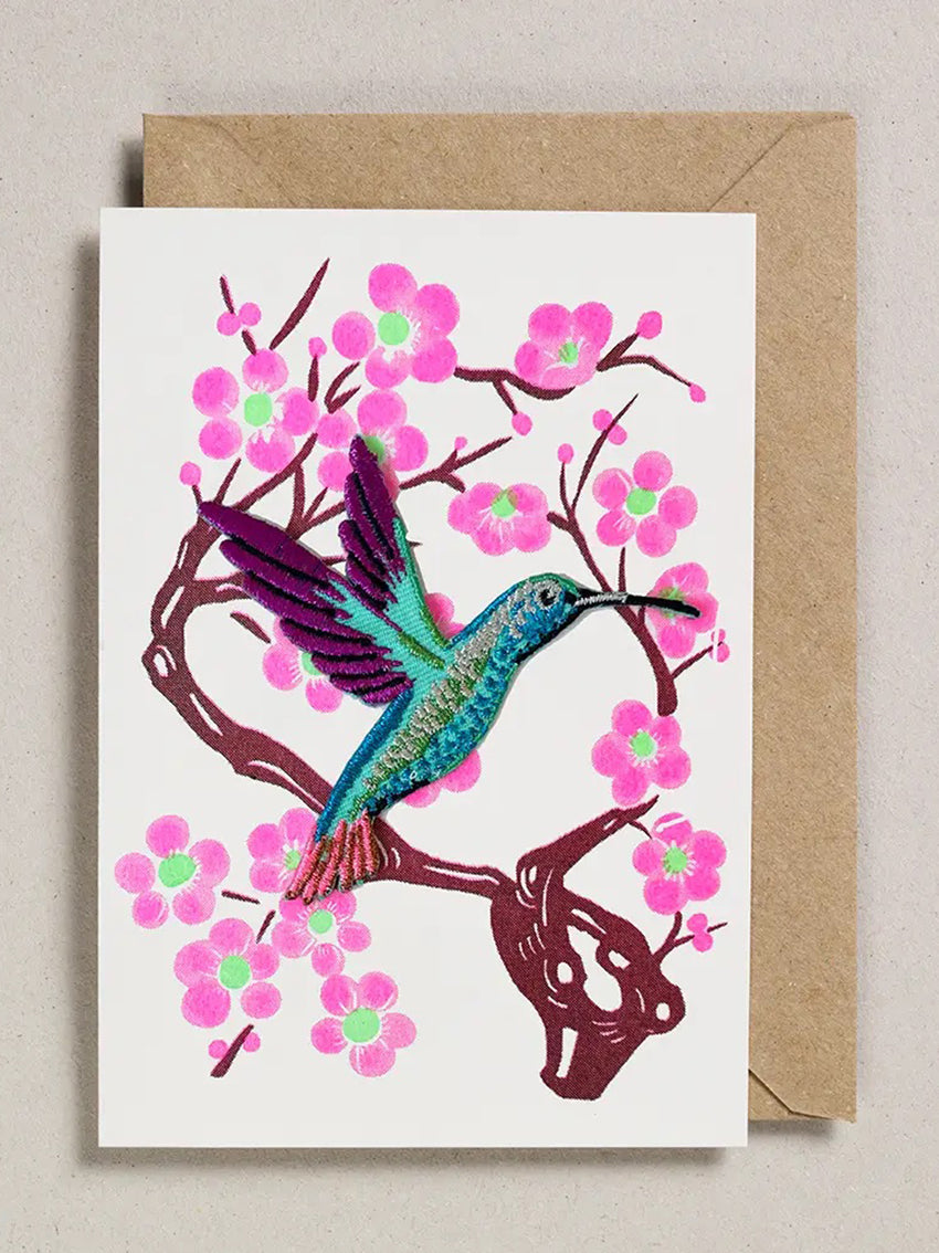 Patch Card Hummingbird