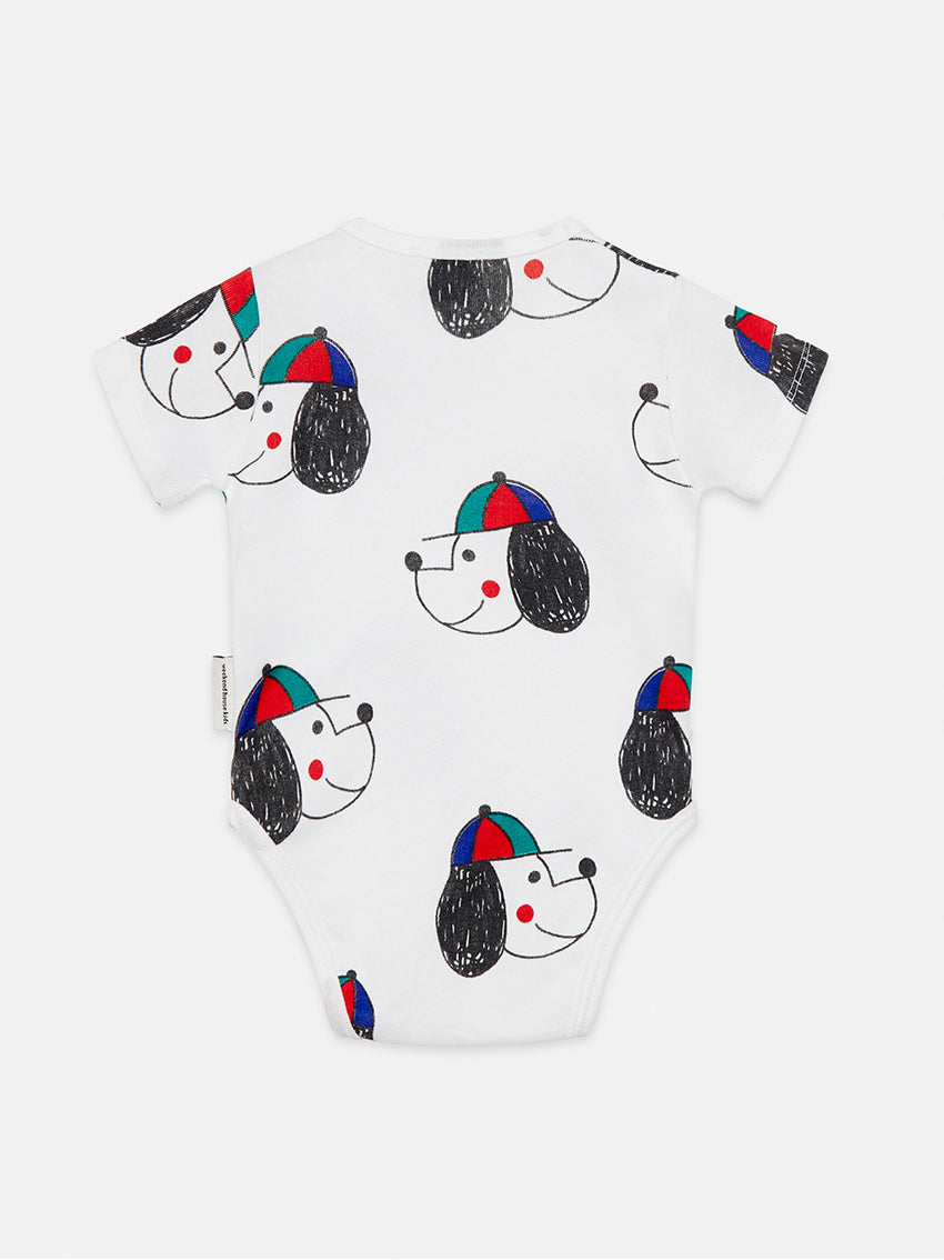 Happy Dog Baby Body White