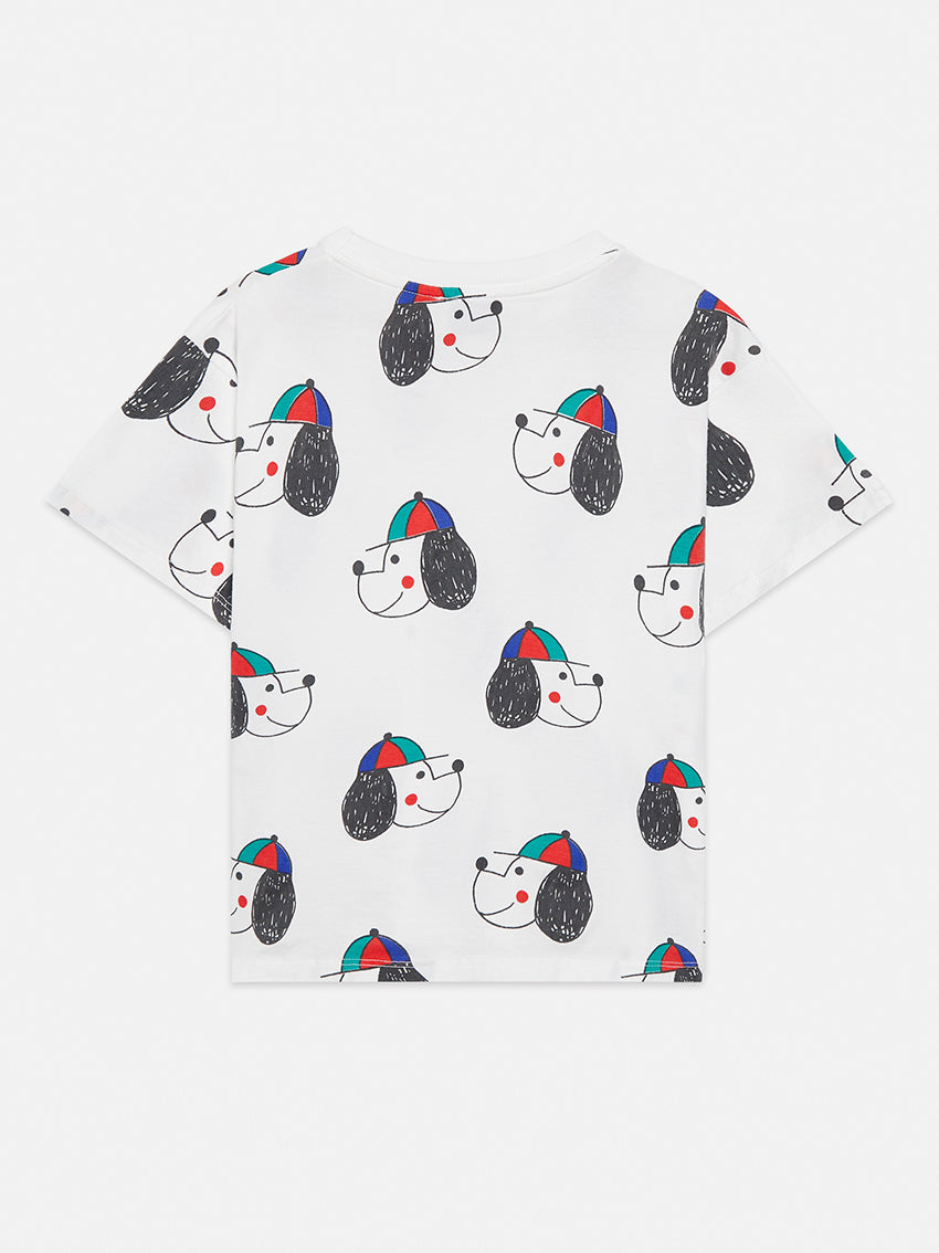 Happy Dog Allover T-Shirt White