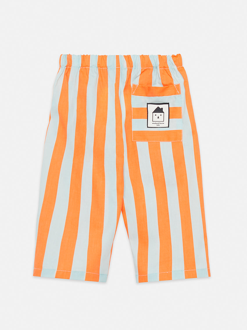 Stripes Baby Pants Orange