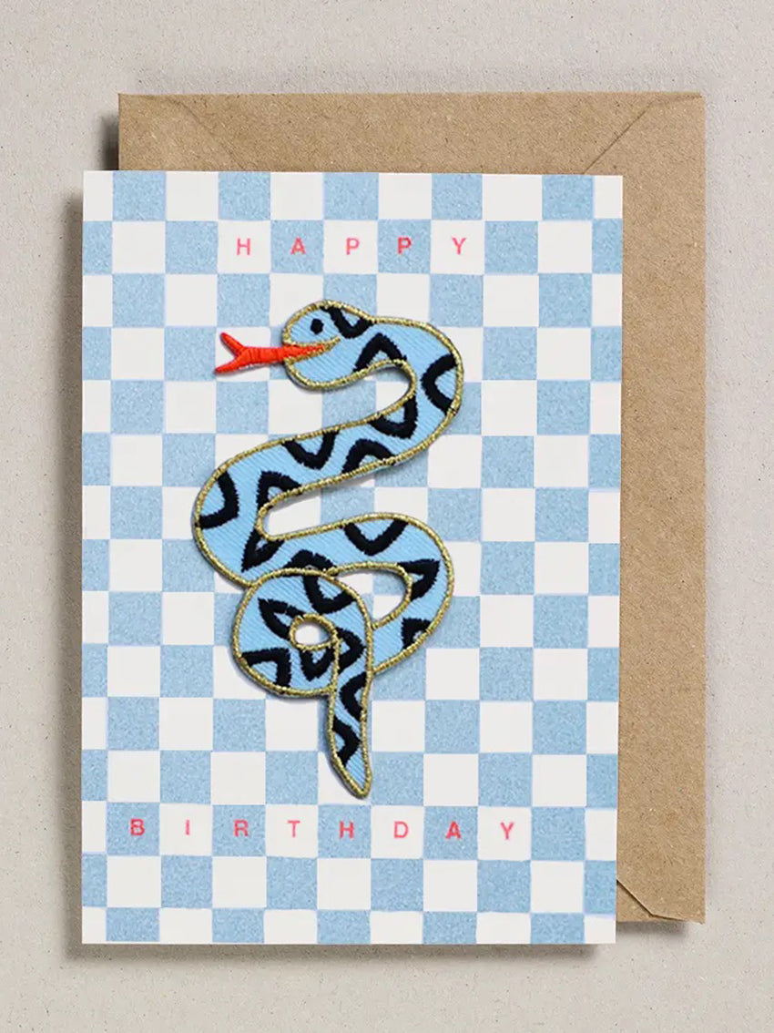 Patch Card Birtday Snake