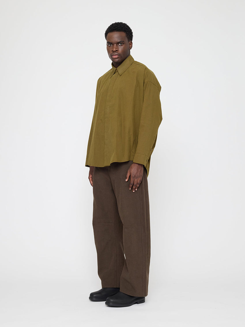 Cocoon Dress Shirt Kelp