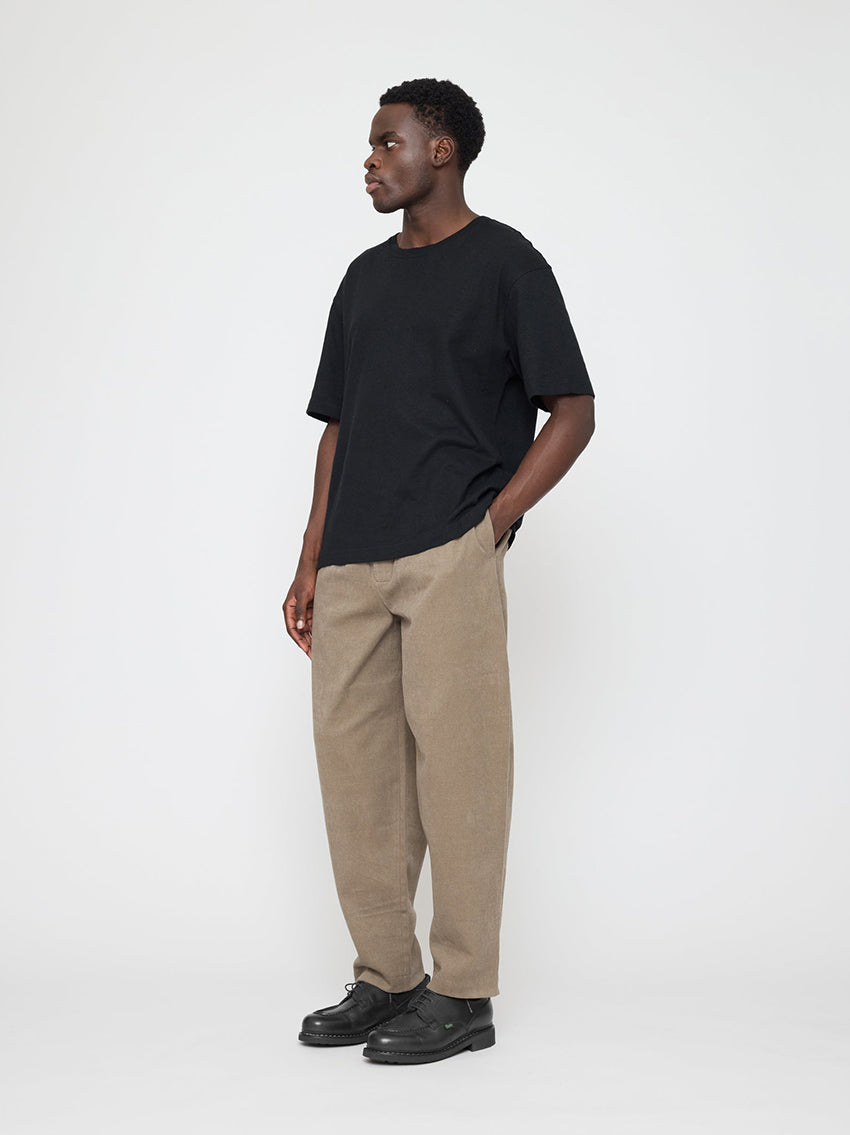 Signature Elastic Pull-Up Trouser Umber