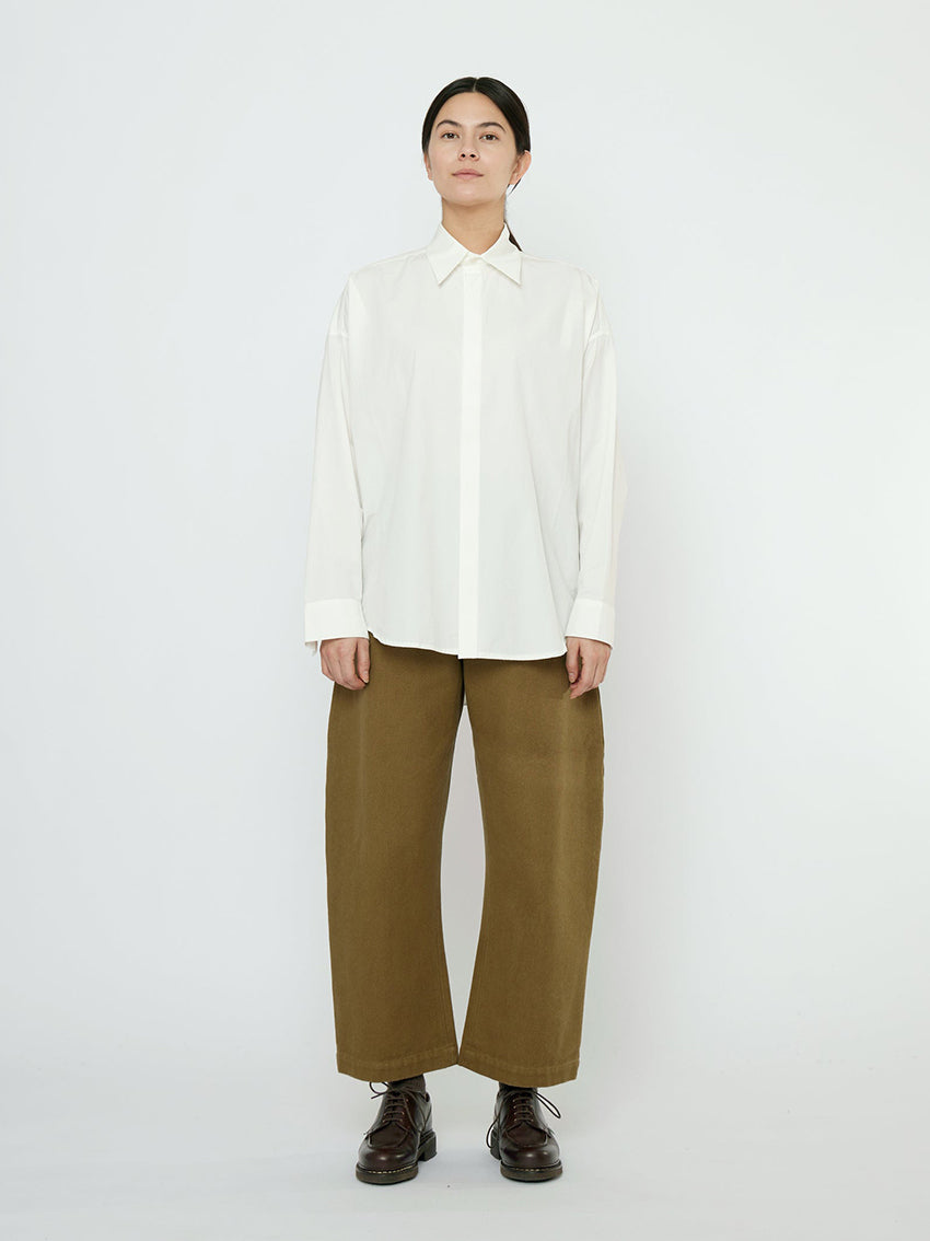 Cocoon Dress Shirt Off White