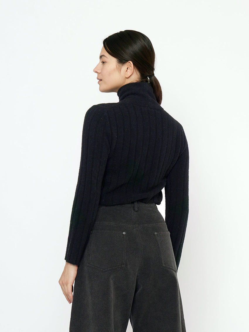 Rollneck Longsleeve Black