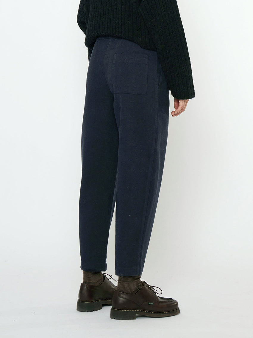 Signature Elastic Pull Up Trouser Navy Black