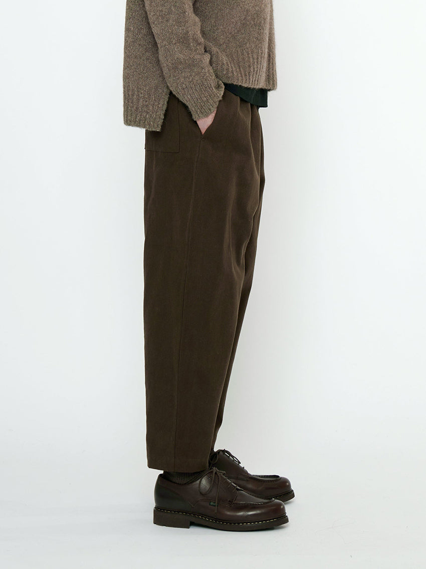 Signature Elastic Pull Up Trouser Taupe Brown