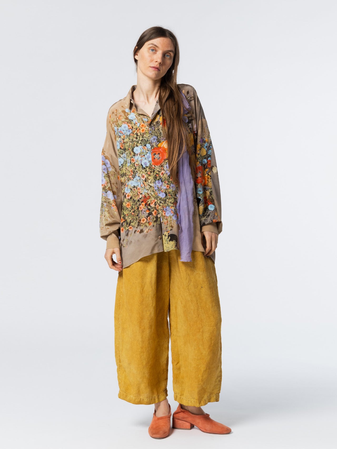 Silk Shirt Print J