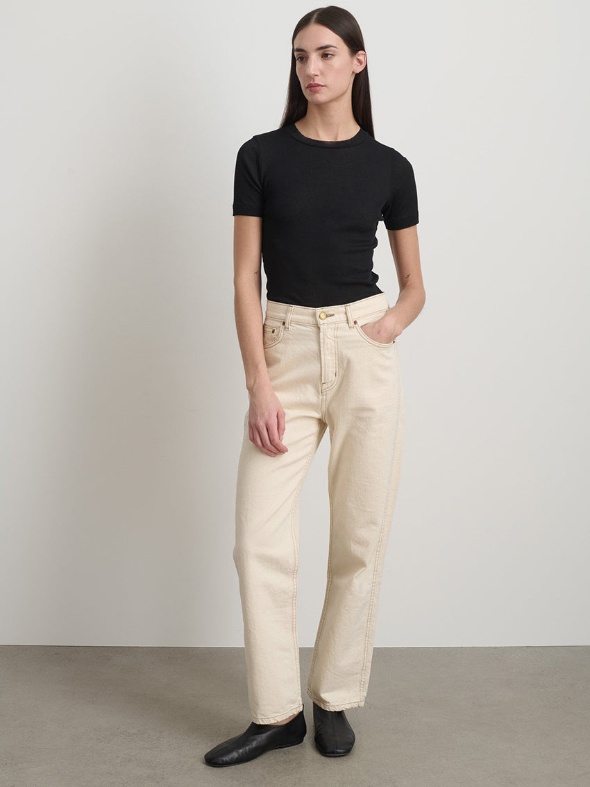 Plein High Straight Jeans Clair