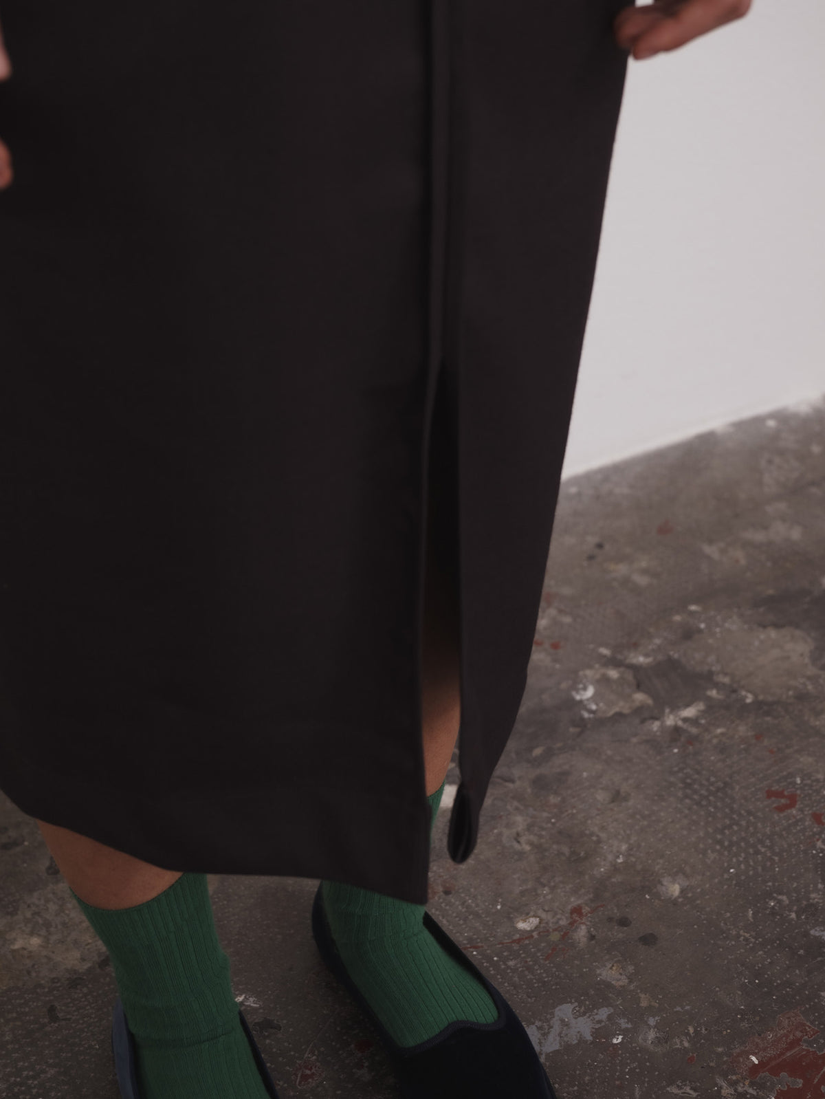 Dadar Skirt Wool Brown Black