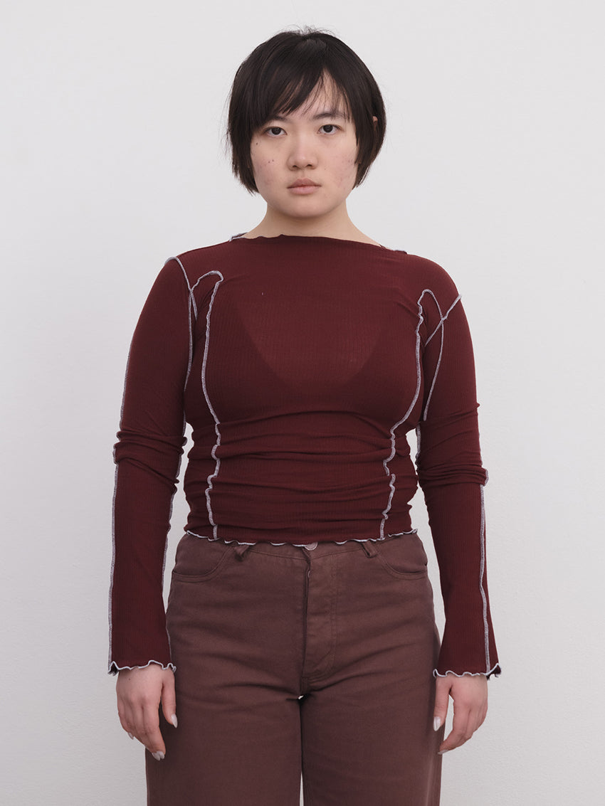 Omato Long Sleeve Tee Nara Red