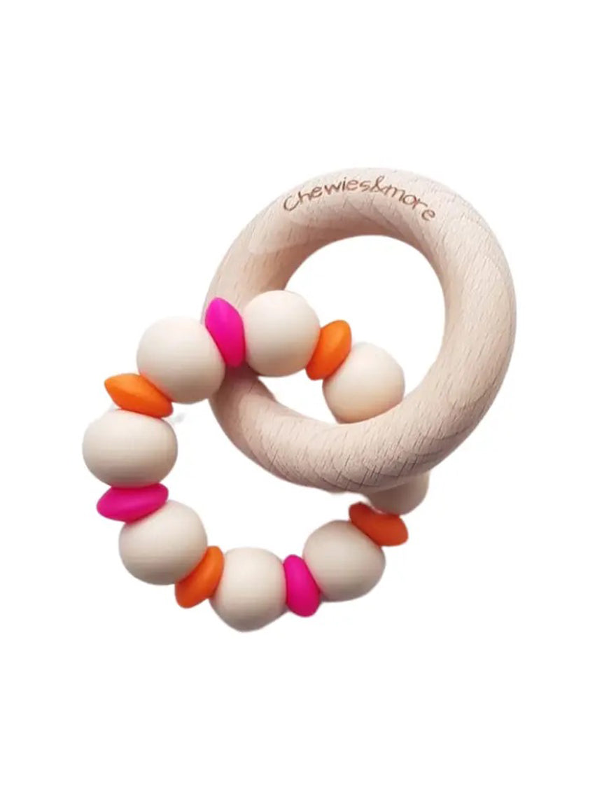 Color POP Lentil Rattle Orange/Pink