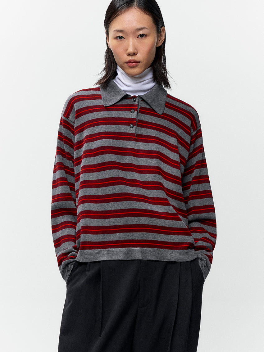 Organic Cotton Striped Polo