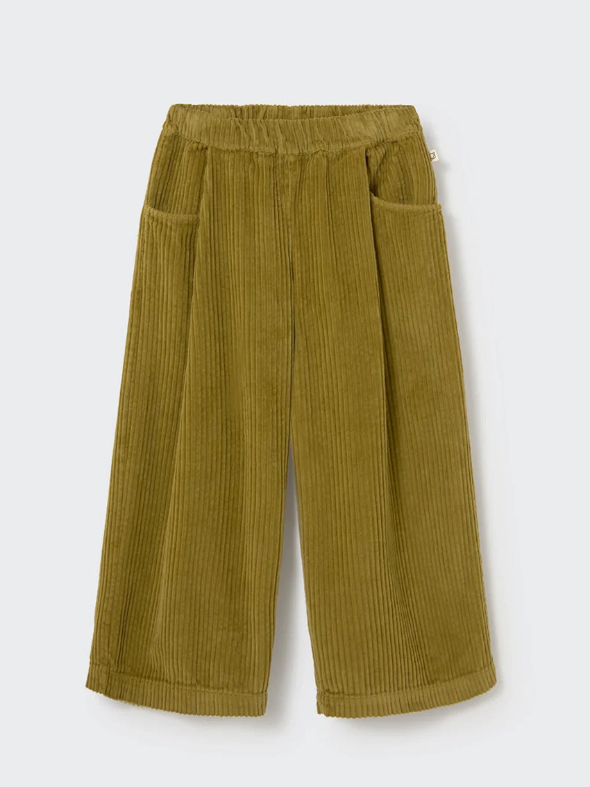 Aura Wide Wale Corduroy Pants Green