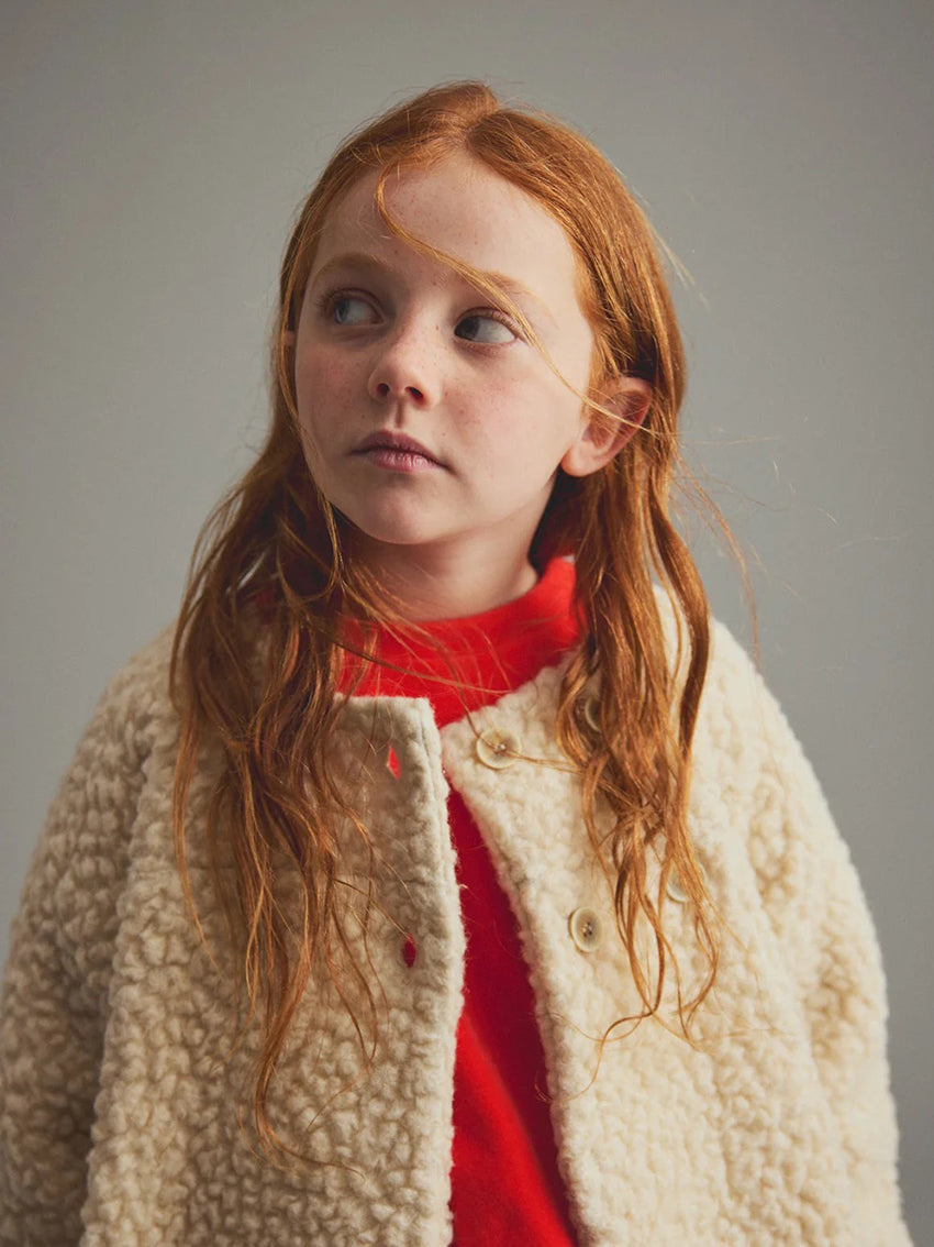 Fara Velour Bow Sweatshirt Spicy Orange
