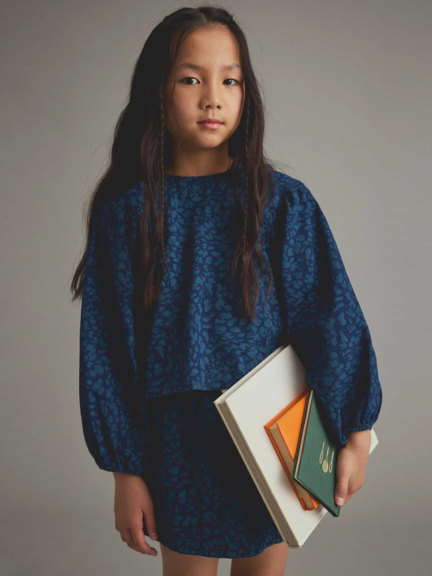 Leia Denim Blouse Animal
