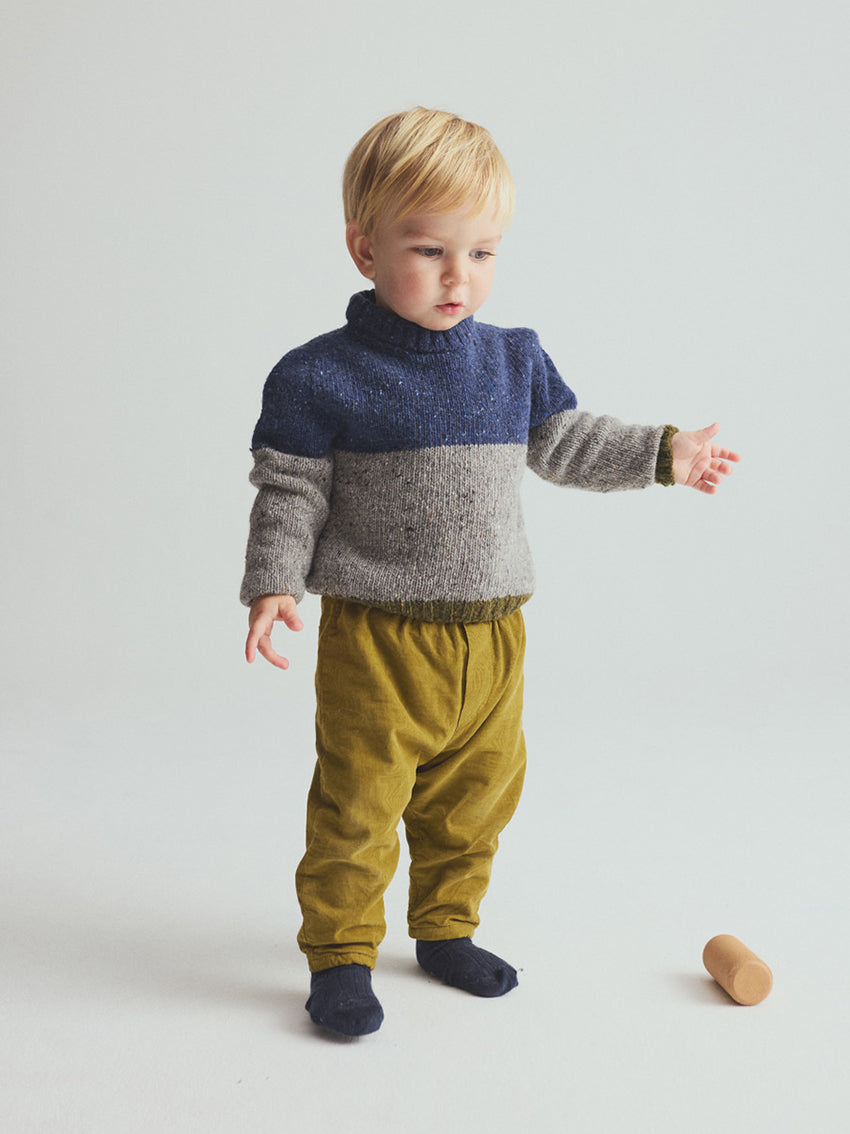Miki Corduroy Baby Pants Green