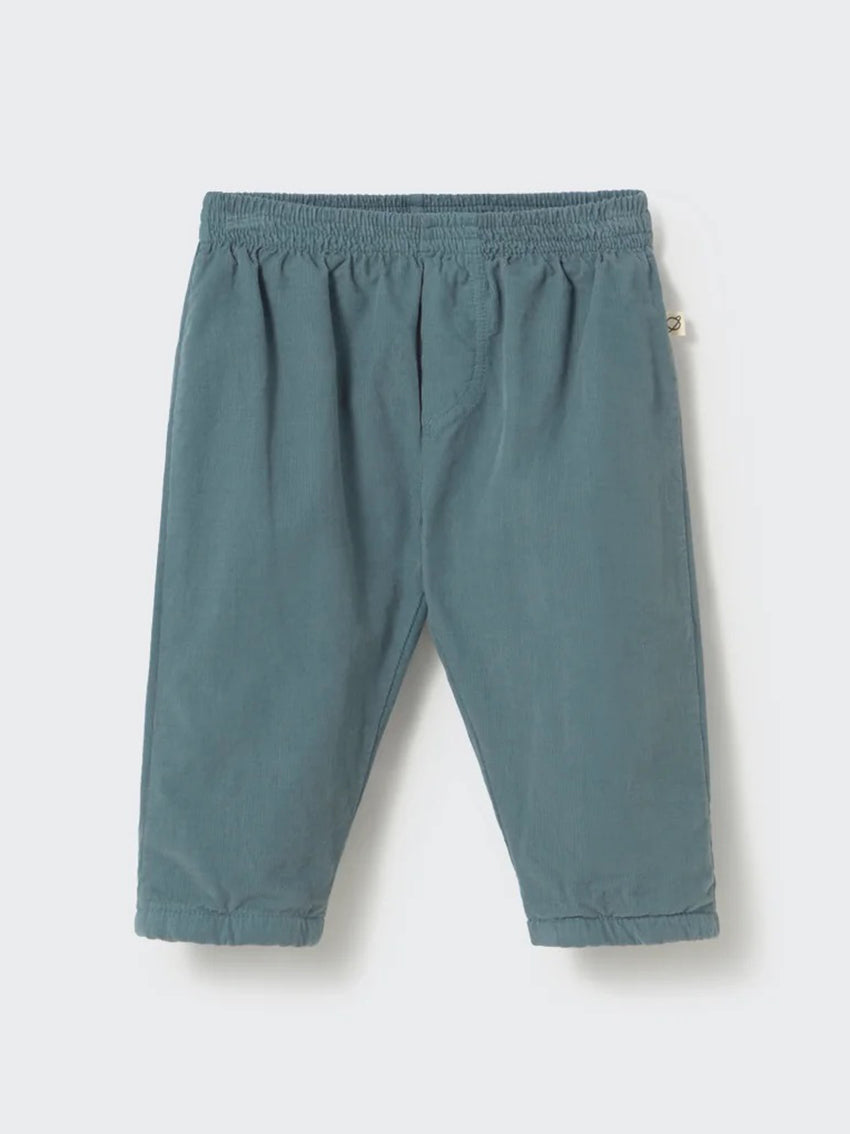 Miki Corduroy Baby Pants Blue