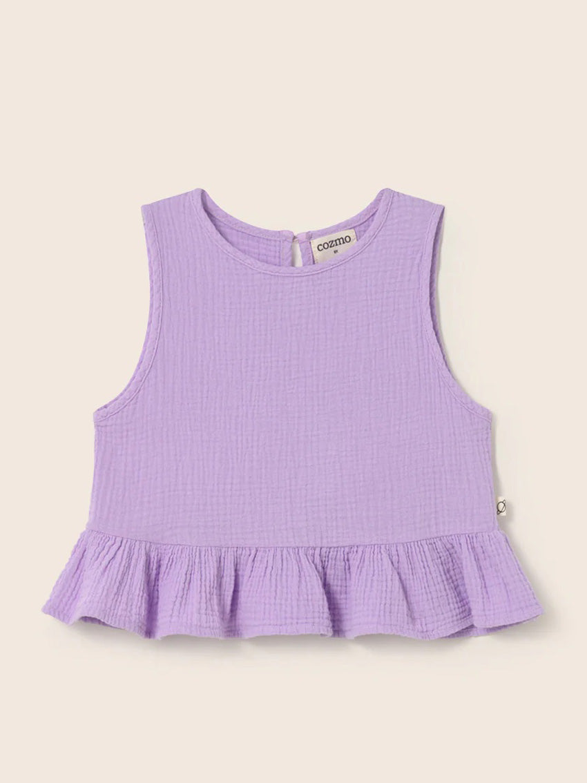 Blair Lavender Soft Gauze Top