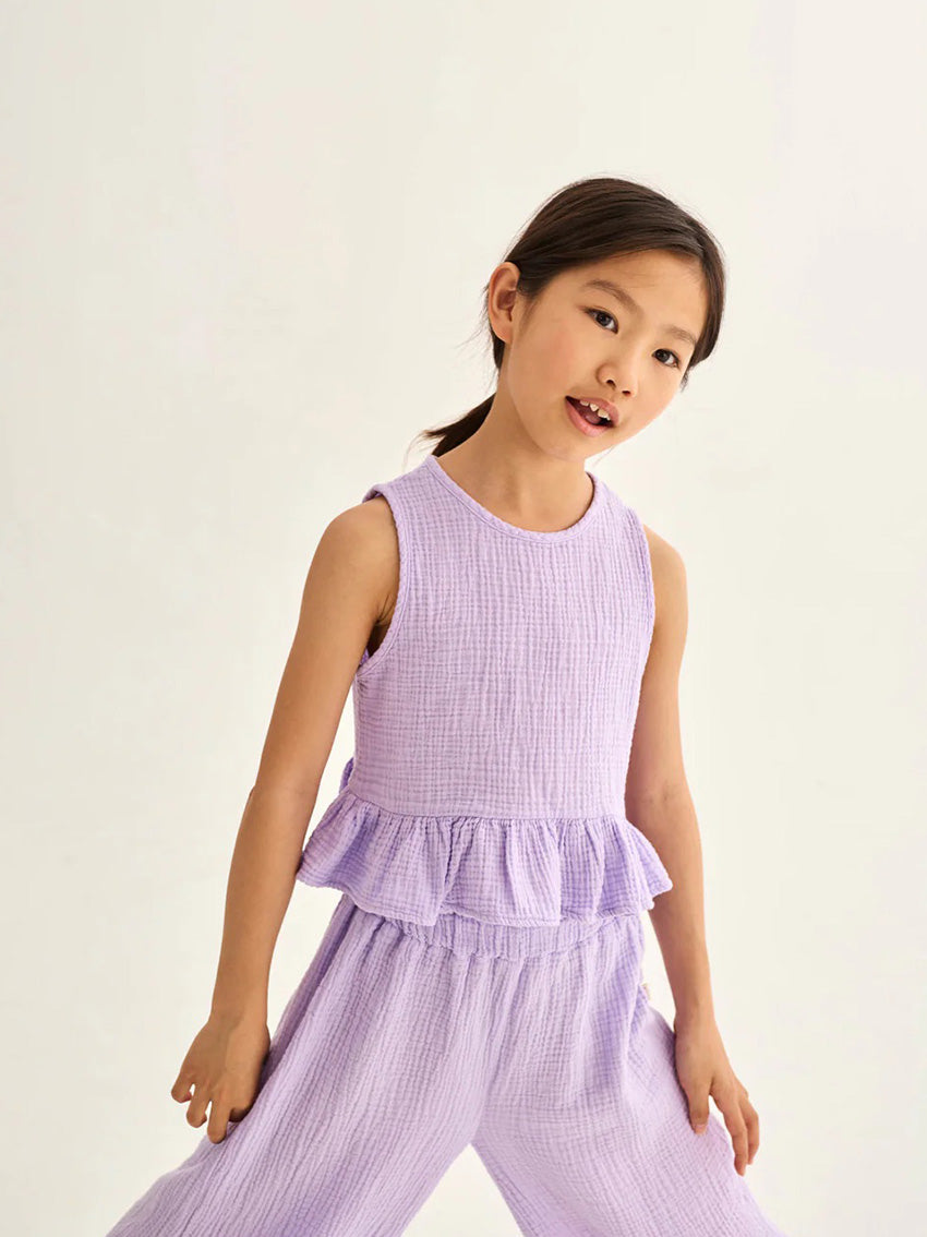 Blair Lavender Soft Gauze Top