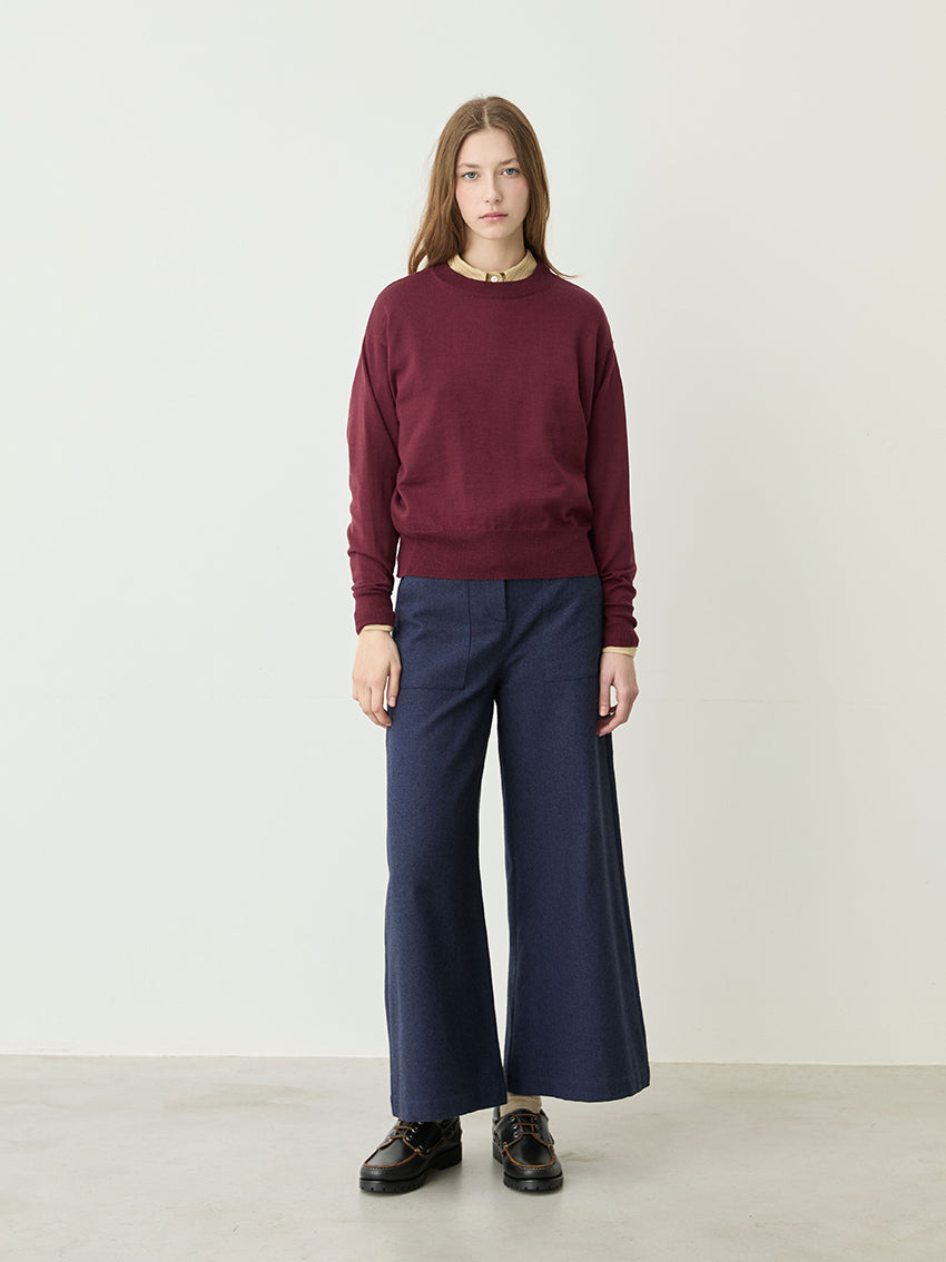 Freya Merino Sweater Burgundy