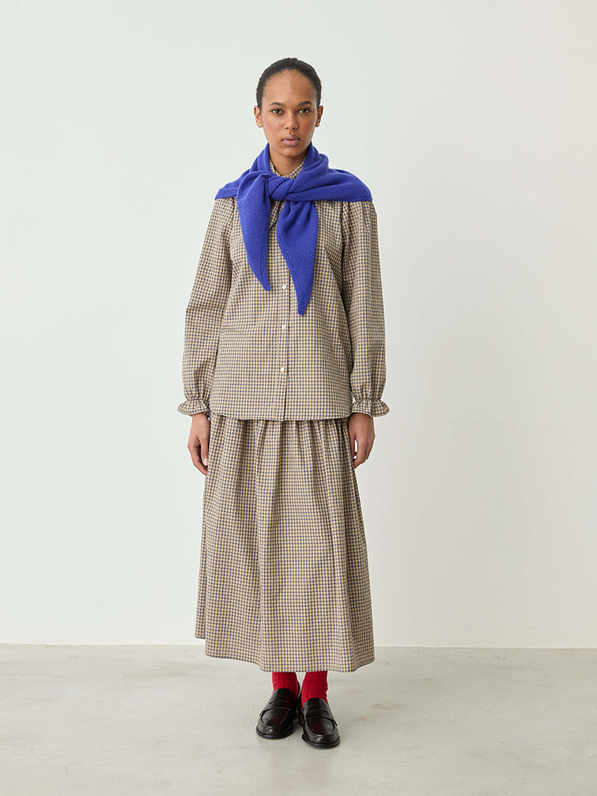 Grana Cashmere Merino Scarf Klein Blue