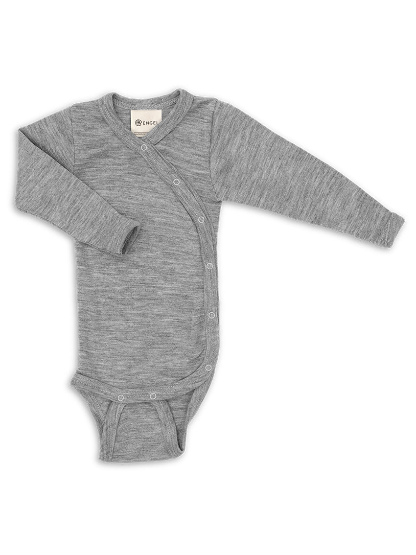 Wool/Silk Wrap Body Grey Melange