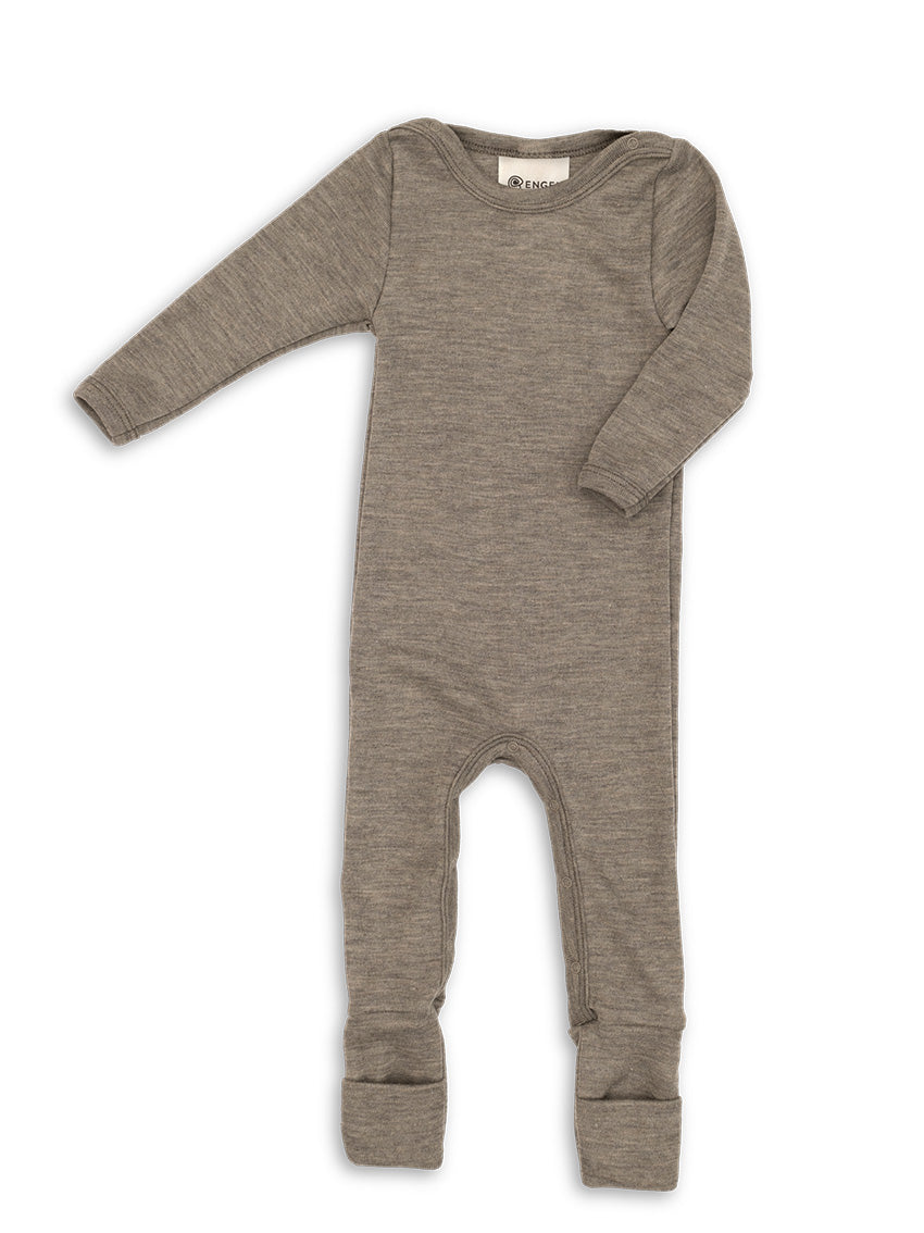 Wool/Silk Sleeping Overall Walnut