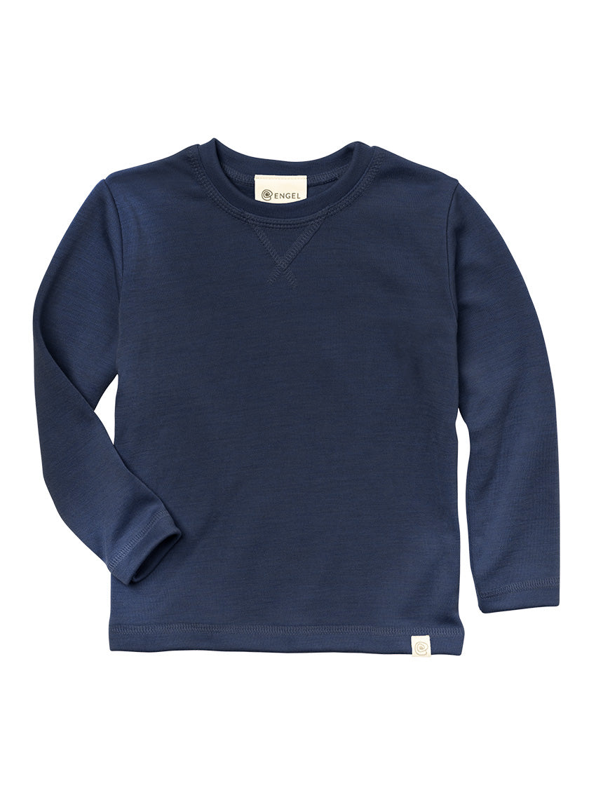 Wool/Silk Sweatshirt Navy