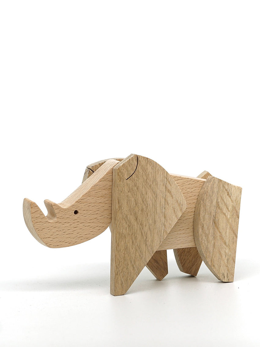 Rhino Wooden Magnetic Gift Toy