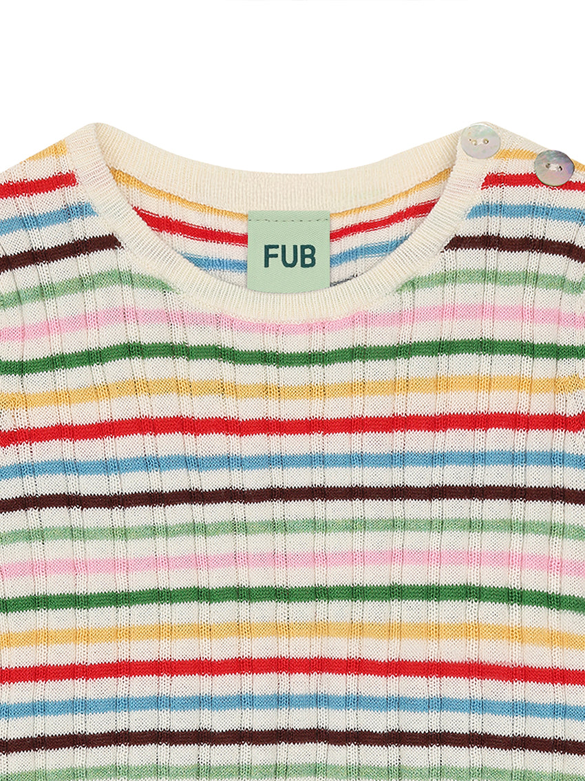 Baby Rib Body Multi Stripe