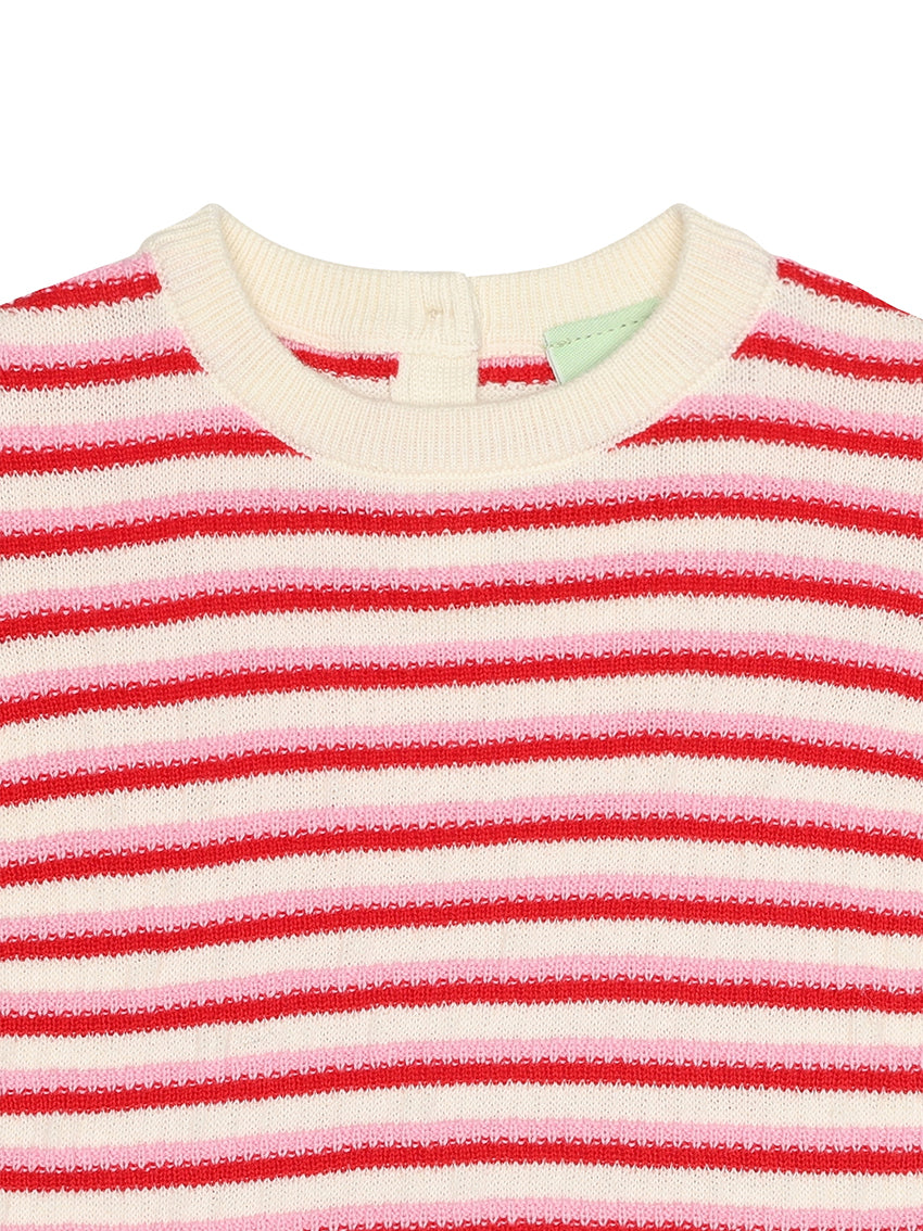 Baby Structure Tee Ecru/Red/Candy