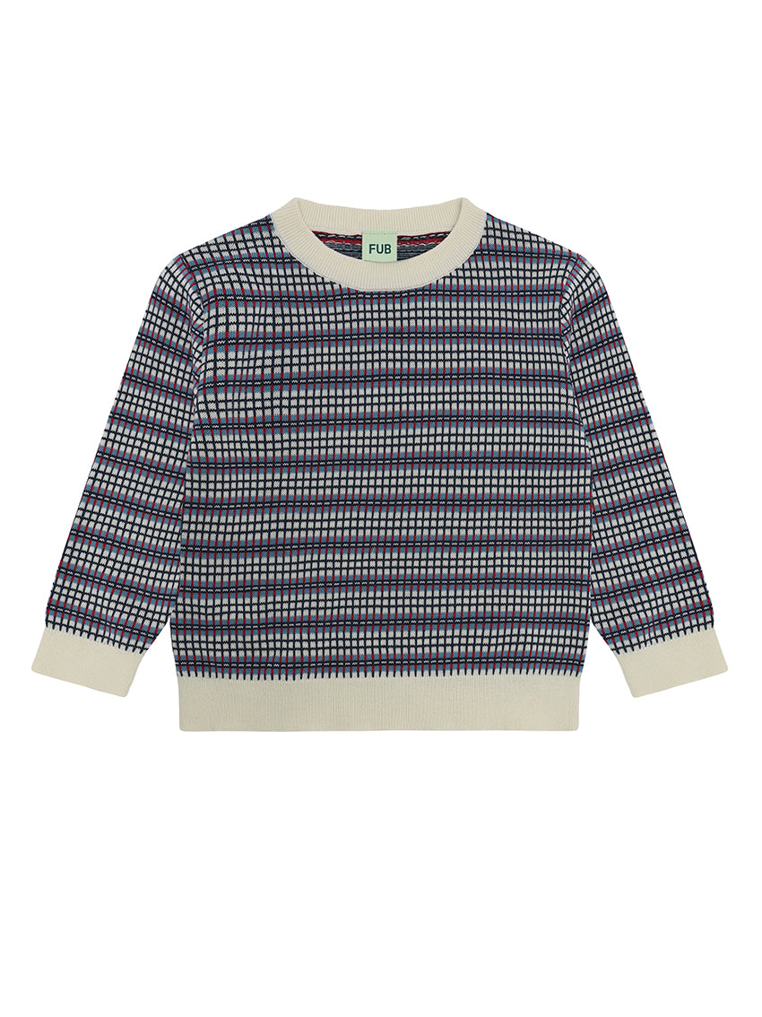 Checked Crew Ecru/Sea