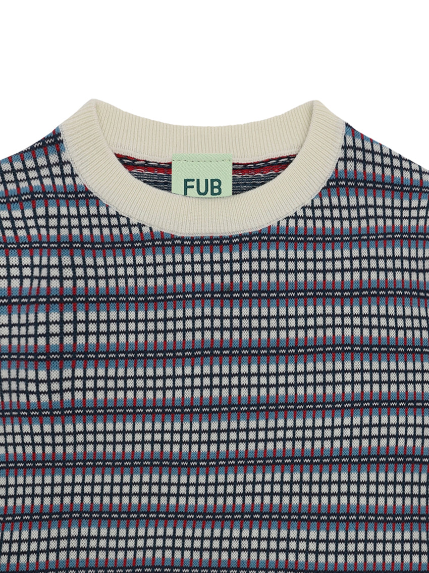 Checked Crew Ecru/Sea