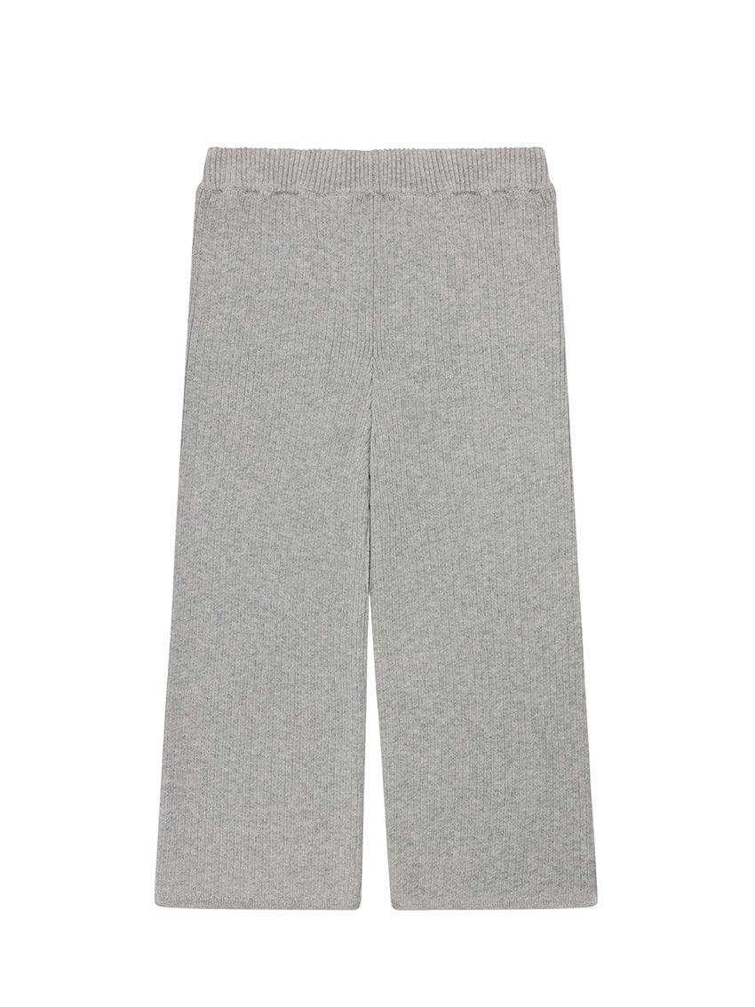 Rib Pants Light Grey Melange
