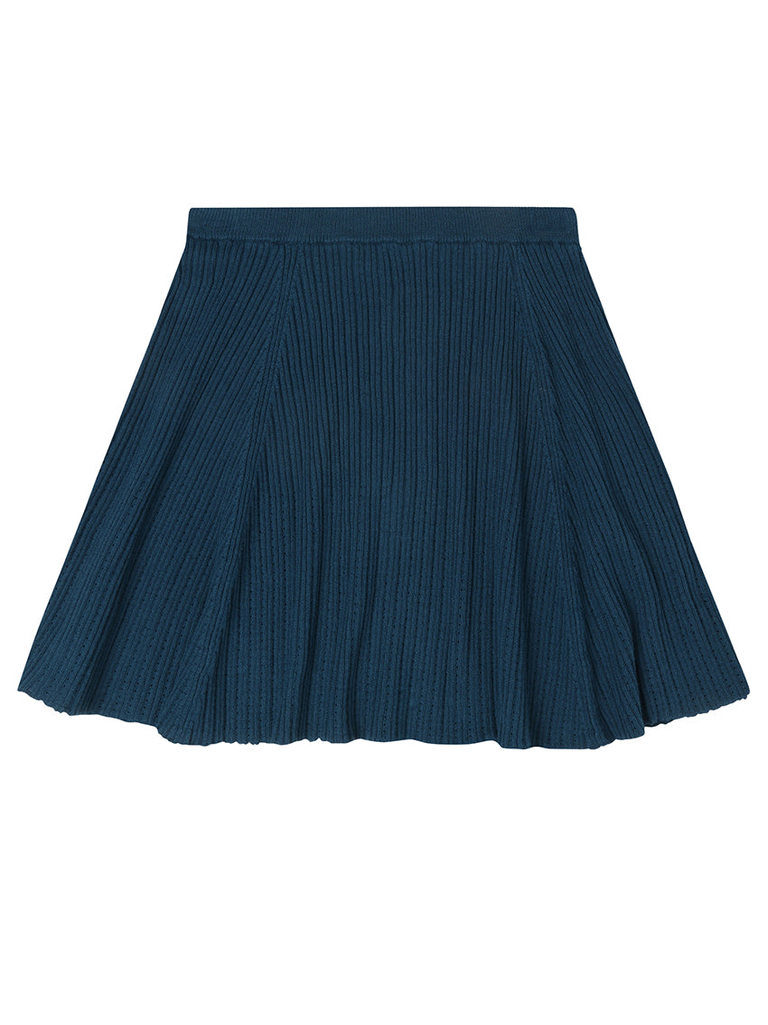 Pointelle Skirt Ocean