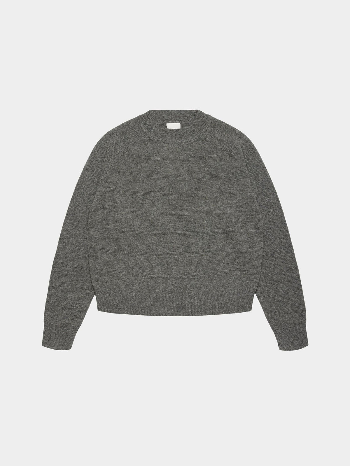 Lambswool Crew Neck Steel Melange