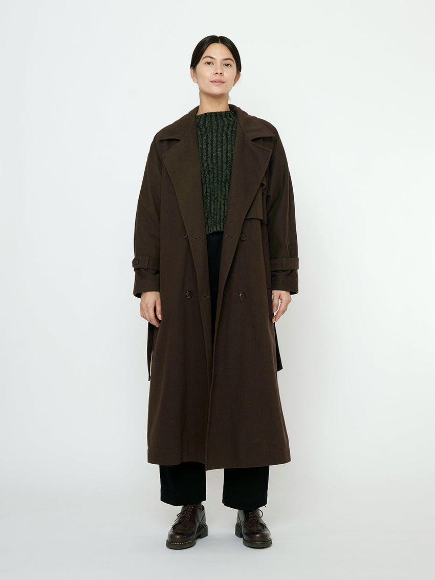 Fall Long Trench Molasses