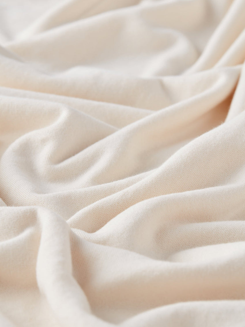 Linden Cotton Linen Sweatshirt Natural White
