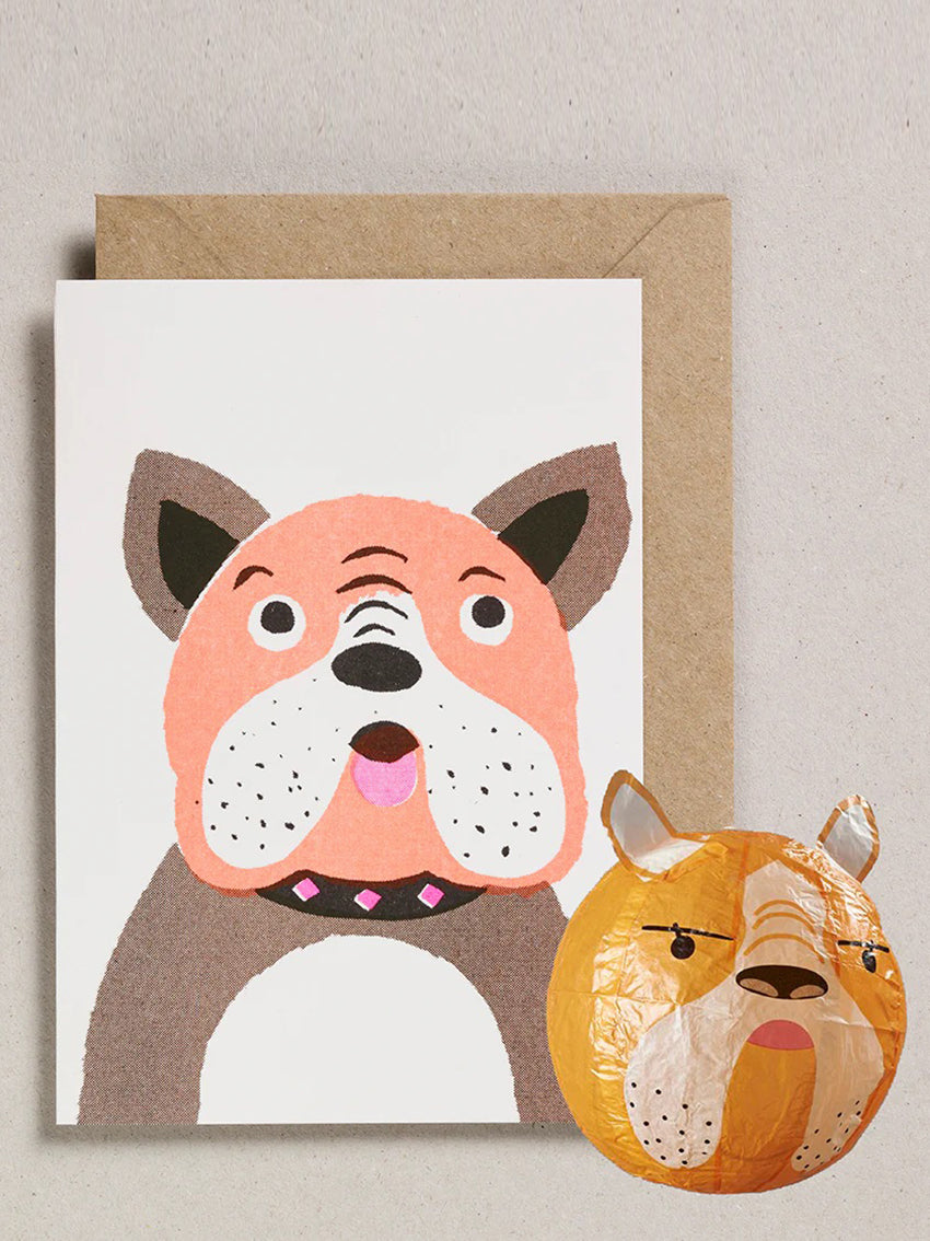 Dog Japanese Balloon Card
