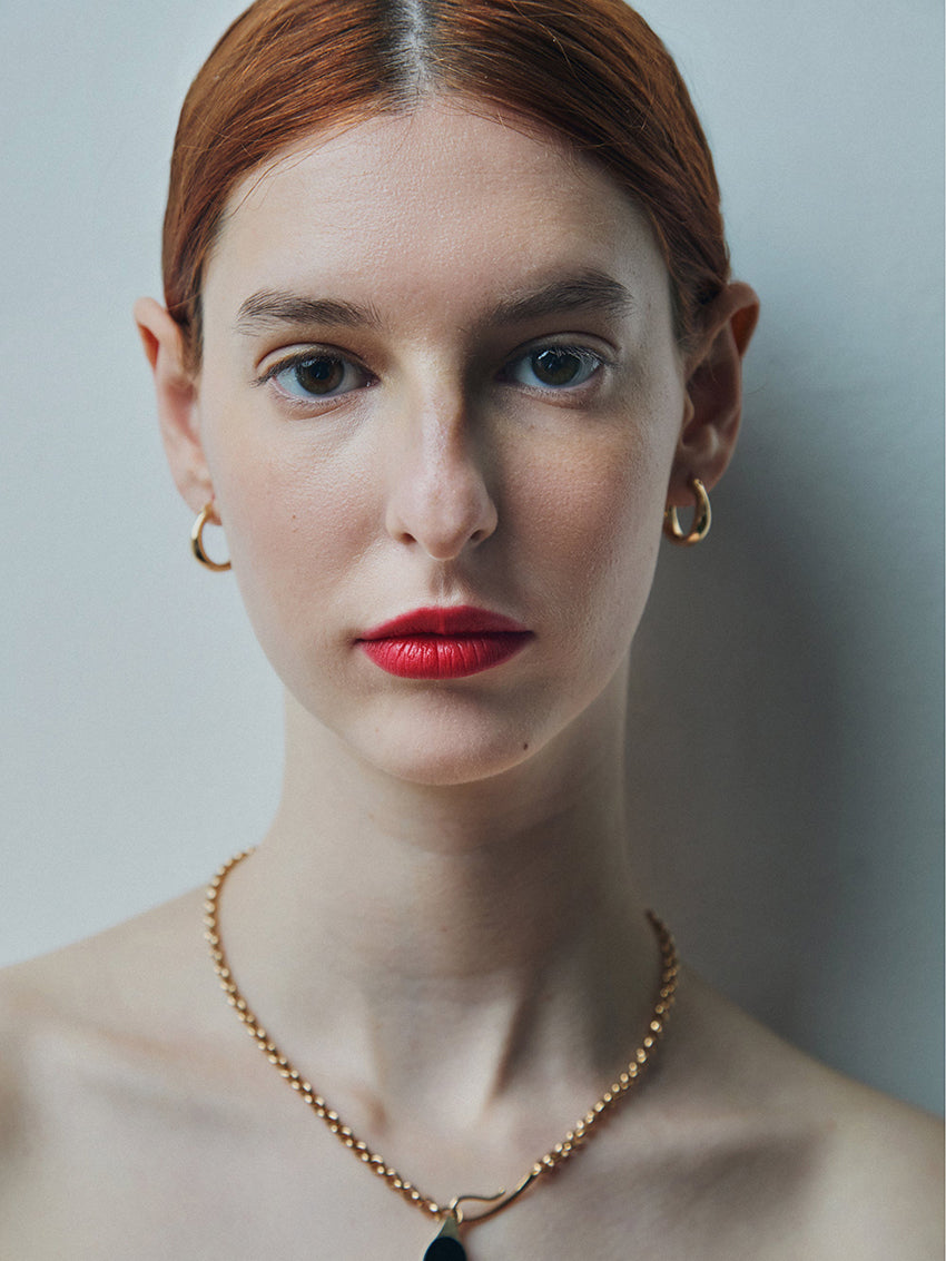 Medium Gold Plated Brass Hoops