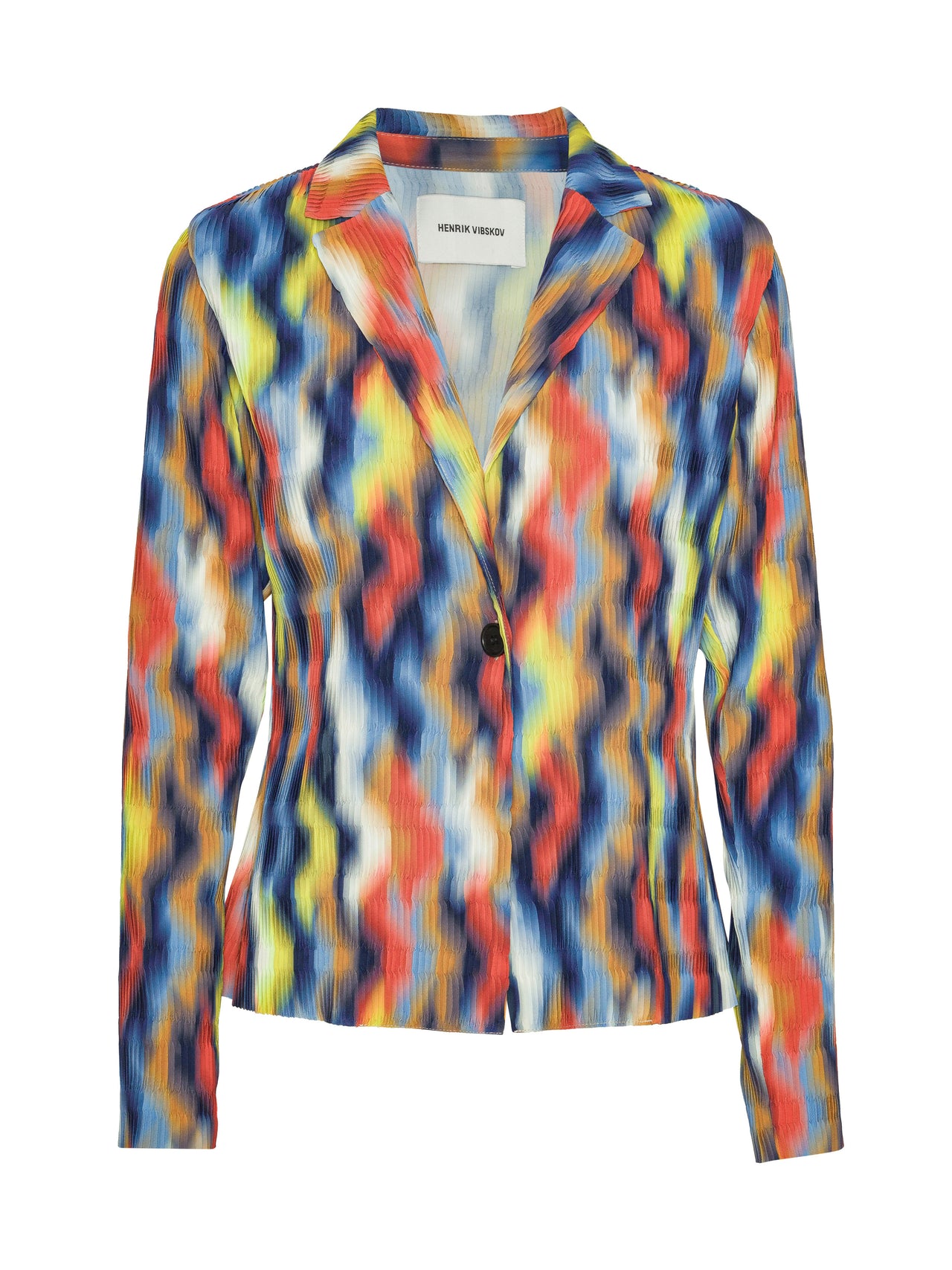 Plissé Blazer Wavy Cubes