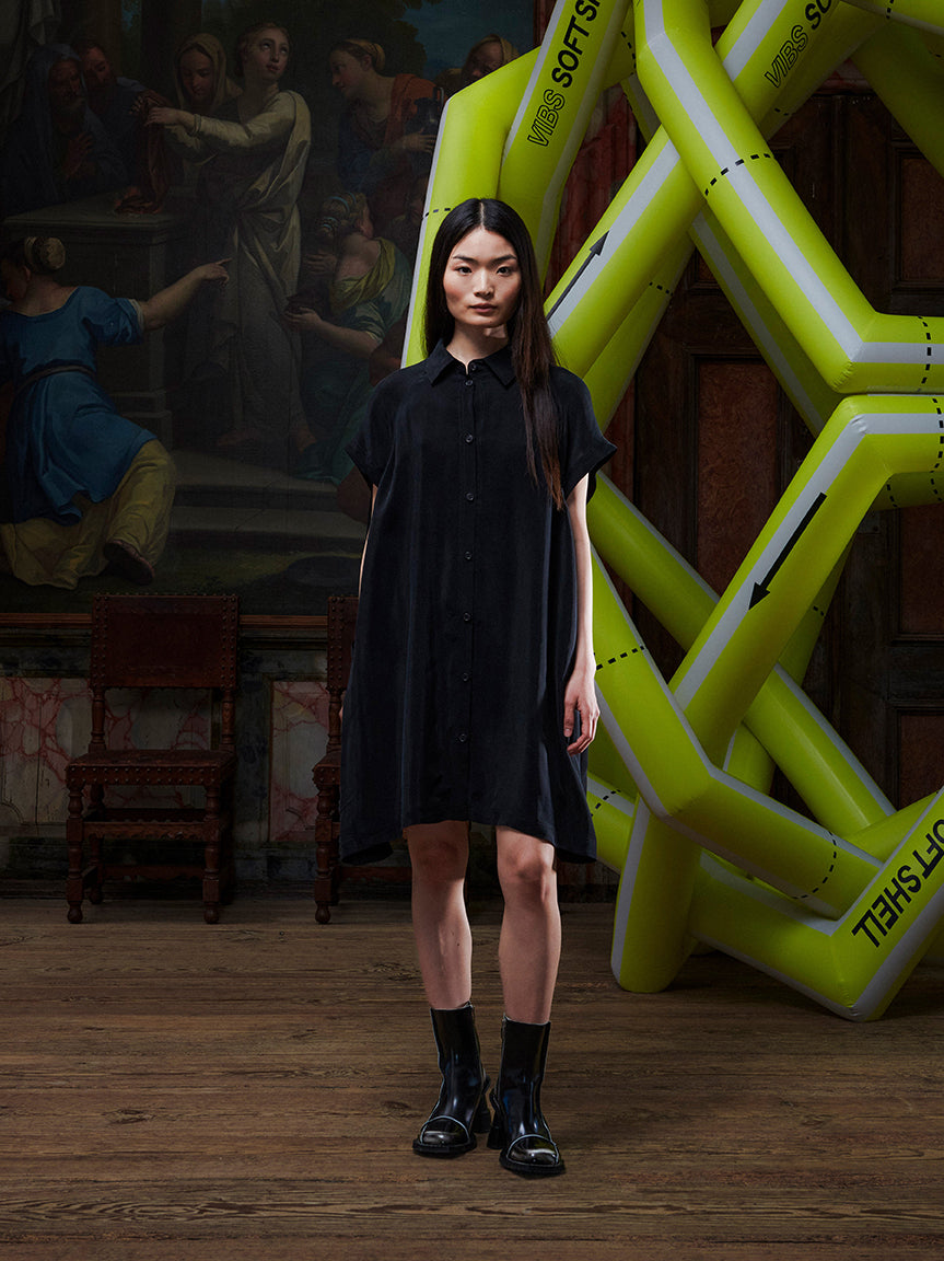 Suit Cover Dress Black