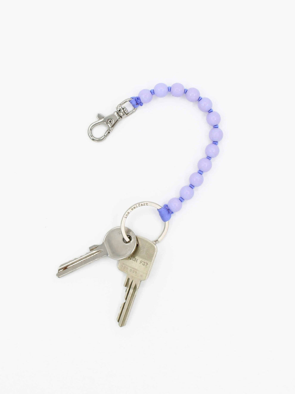 Pearl Keychain Short Lilac Purple
