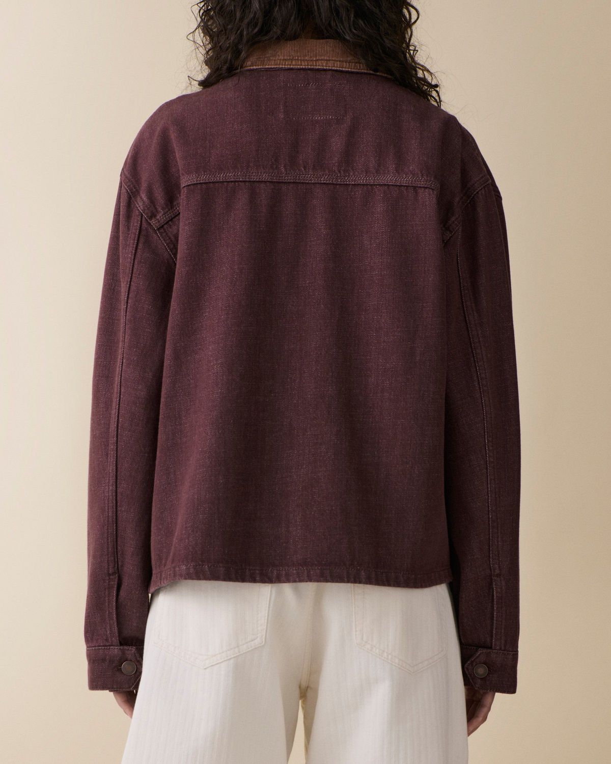 Nua Jacket Burgundy Rinse