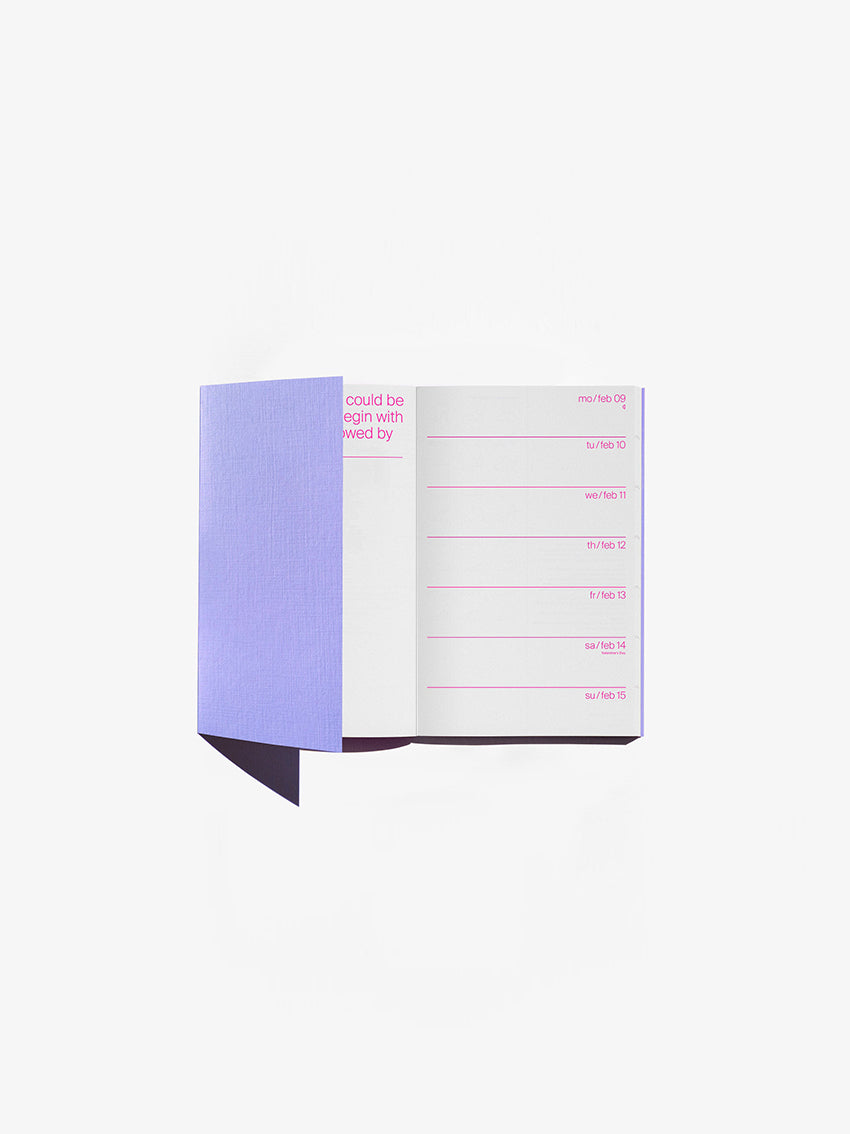 Planner 2026 Blueberry Milk