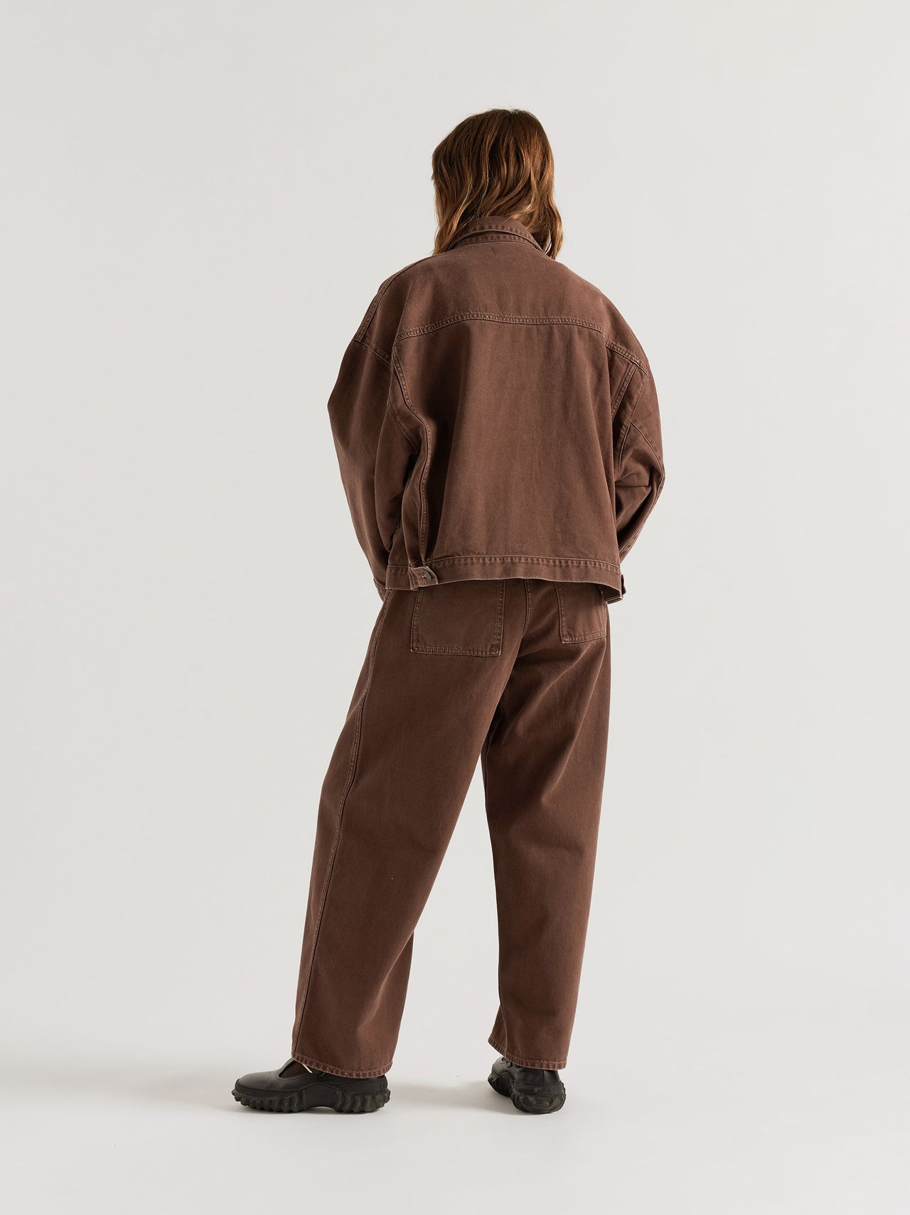 Halt Denim Jacket Brown Fade