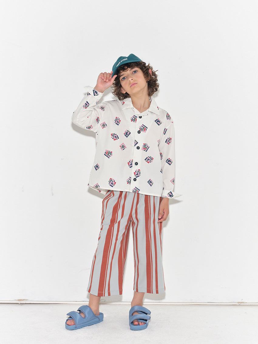 Lounge Pants Pearl Blue Stripe