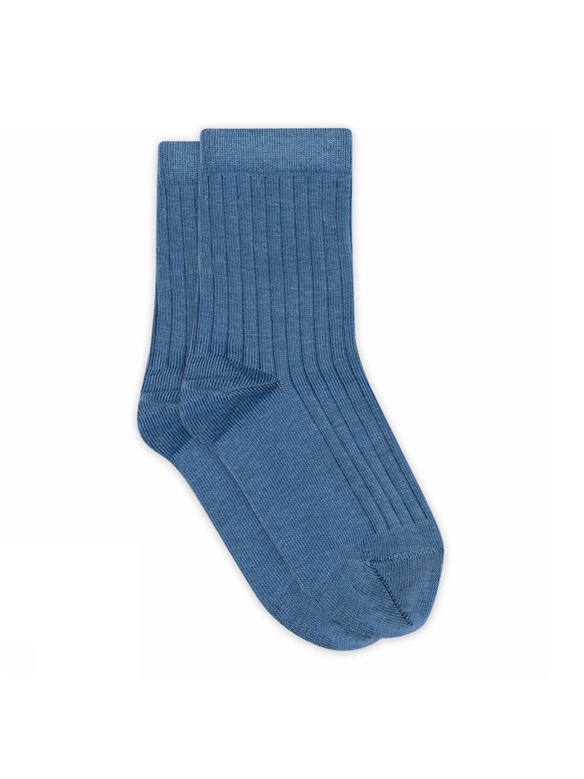 Cotton Rib Socks High Tide
