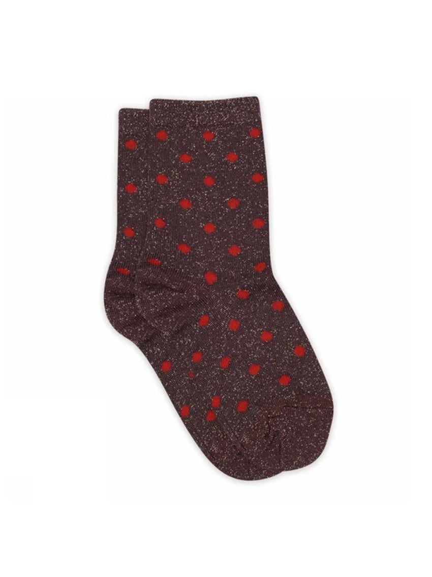 Irma Glitter Socks Grape Skin